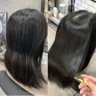 ミディアム ANDO hair&eye所属・美髪師JO/髪質改善 静かな半個室サロンのヘアスタイル