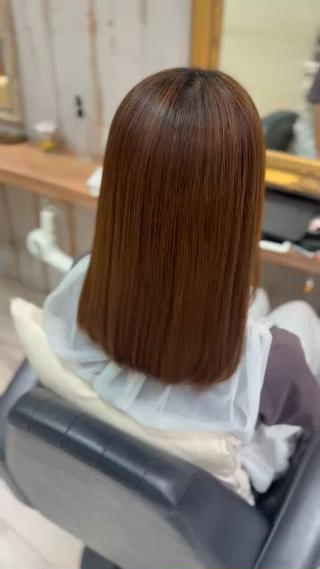 ミディアム 阿部 美優のヘアスタイル