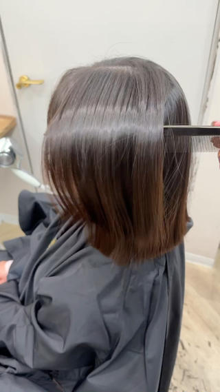 【乾かすだけ◎】縮毛矯正×ボブ 