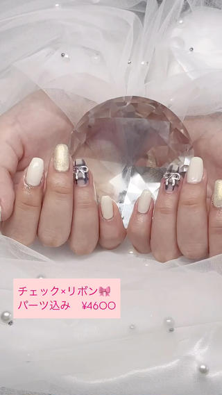 チェックネイル 