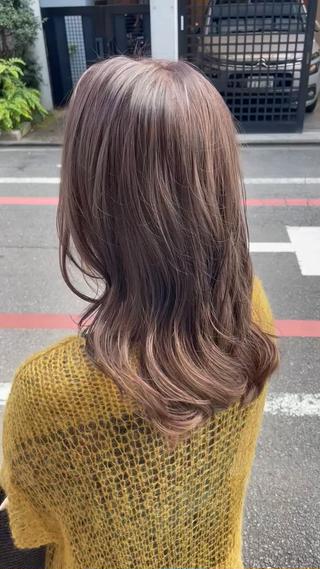 ミディアム カラー ヘアアレンジ Recess hair所属・川内 政人のヘアスタイル