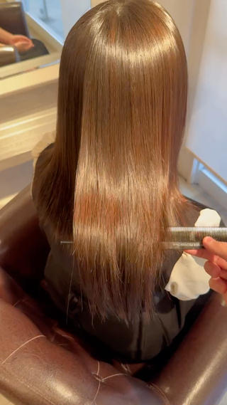 パーマ GARDEN髪質改善 美髪ストレートのヘアスタイル