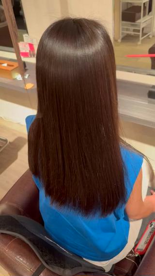 パーマ GARDEN髪質改善 美髪ストレートのヘアスタイル