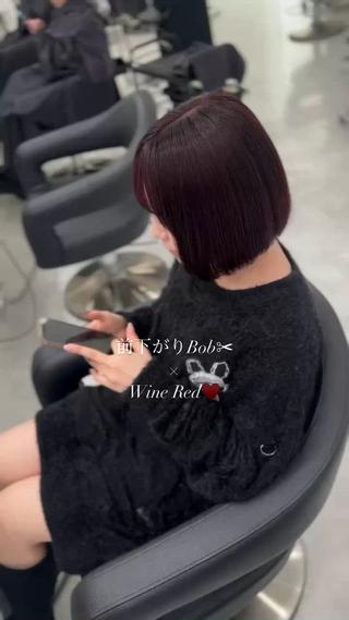 ショート カラー うる艶ストレート♡透 明感カラー♡かずまるのヘアスタイル