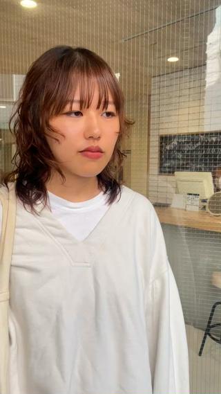 ミディアム haru/レイヤー/ ウルフのヘアスタイル