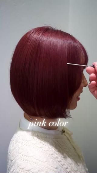 ショート カラー ボブ/ミディアム sakuのヘアスタイル