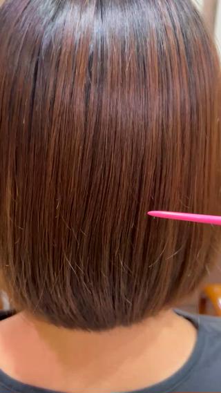 縮毛矯正かけて朝のスタイリングが楽に