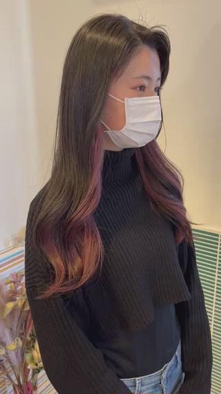 セミロング カラー 🩷ハイトーン透明感 レイヤー🩷ユリカのヘアスタイル
