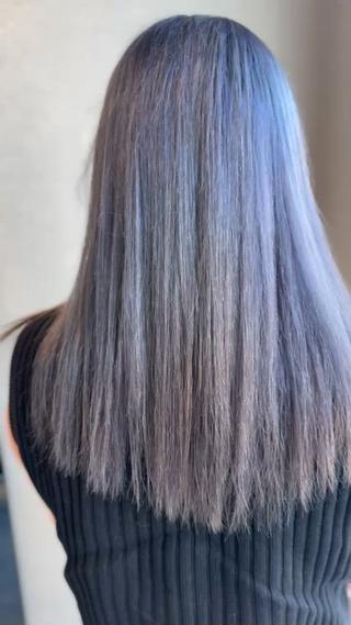 セミロング 髪質改善⚡️カラー 🍀武久 誠🍀のヘアスタイル