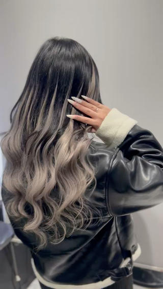 黒×グレーの人気カラーグラデーション
プルエクステ ダイヤモンド毛質 80本 