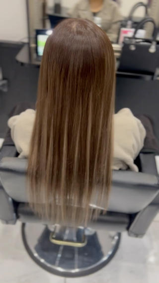 ナチュラルブラウン×アッシュミルクティー
プルエクステダイヤモンド毛質60本 