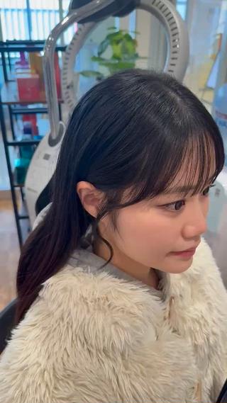 セミロング 💎寒色特化💎 透明感カラーみきのヘアスタイル
