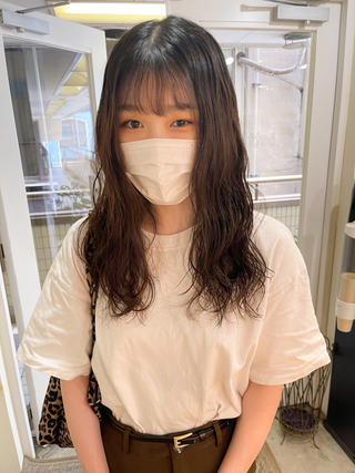 ミディアム パーマ クロエ新宿所属・❏アンニュイパーマ 川原畑 拓也❏のヘアスタイル