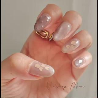 #バレンタインネイル #ハートネイル #ブリオン #マグネットネイル