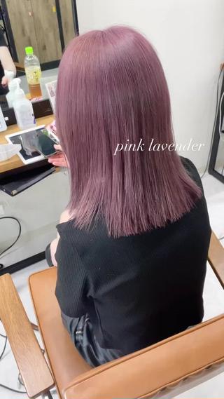 【pink lavender】
ブリーチ1回〜