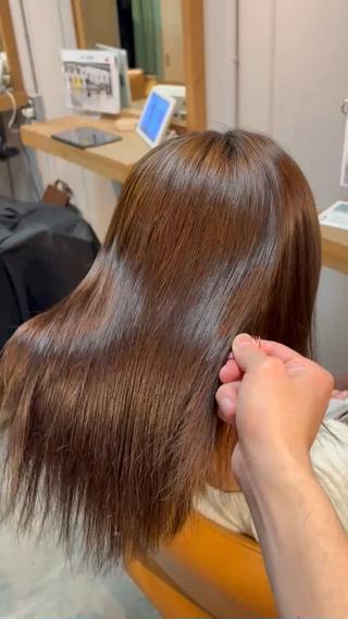 ミディアム hair&life egerie days所属・恵比寿/髪質改善/ レイヤー/羽立蔵之助のヘアスタイル