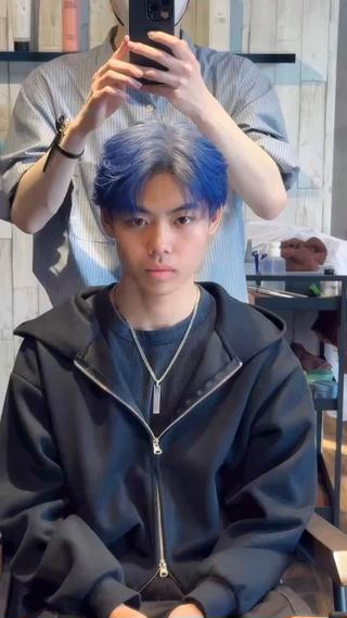 ショート カラー メンズ 三関永遠 / メンズパーマのヘアスタイル