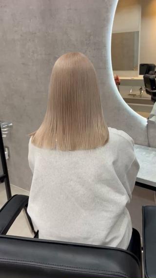 ミディアム カラー 一ノ瀬 暁のヘアスタイル