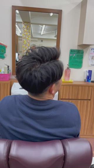 ミディアム メンズ メンズパーマ 赤司 泰樹のヘアスタイル