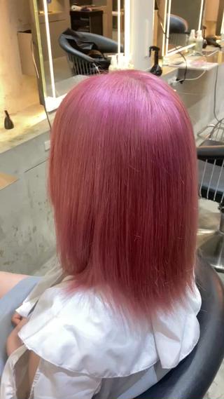 流行りのピンクしてみたくないですか？
色落ちもミルクティーになるので2度楽しめます！ 