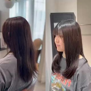 セミロング 髪質改善🥇津田 【自由が丘】【美髪】のヘアスタイル