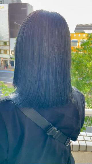 ミディアム カラー 髪質改善／ブリーチ 宮武　湧斗のヘアスタイル