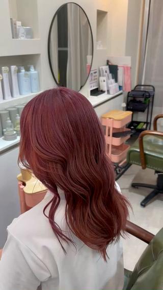 モーヴピンク×外巻き