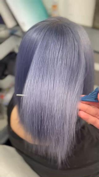 ミディアム カラー ハイトーンカラー 坂本 翼のヘアスタイル