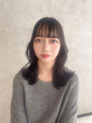 ミディアム KAEDE🎀 縮毛矯正＆パーマ特化のヘアスタイル