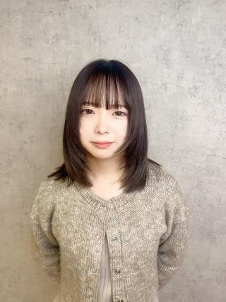 ミディアム KAEDE🎀 縮毛矯正＆パーマ特化のヘアスタイル