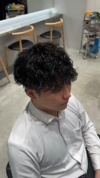 ショート パーマ メンズ byfifth 天神 🌀moromiのヘアスタイル