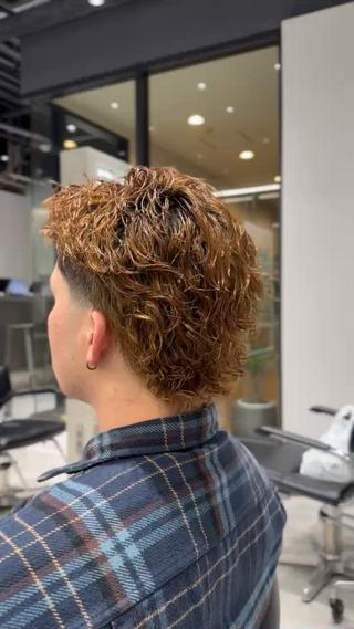 ミディアム パーマ メンズ byfifth 天神 🌀moromiのヘアスタイル