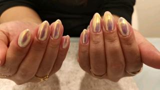 ミラーネイルメタルイエロー系