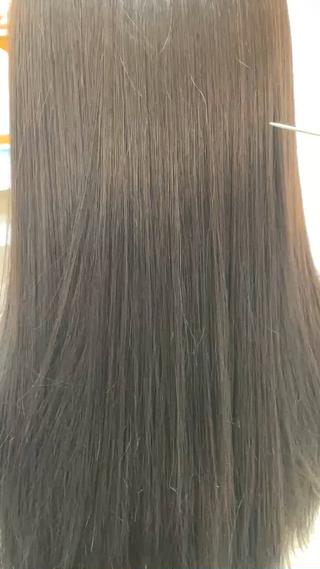 ロング カラー 中田 瞳真のヘアスタイル