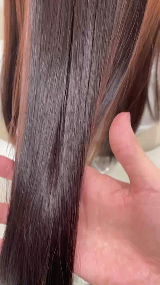 ロング カラー 中田 瞳真のヘアスタイル