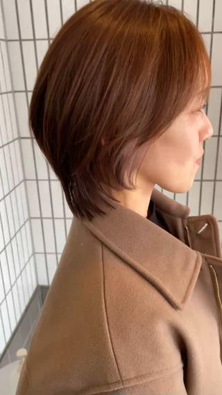 ショート カラー ハットリ /北習志野のヘアスタイル