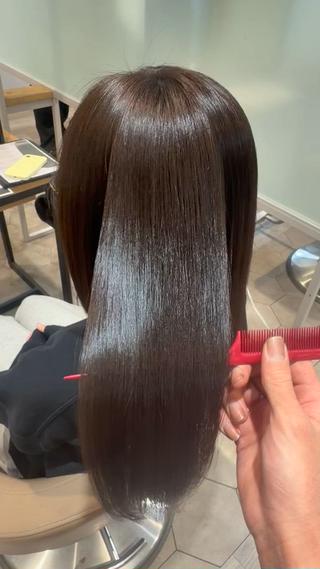 セミロング カラー 髪質改善🫧 ミタセイヤのヘアスタイル