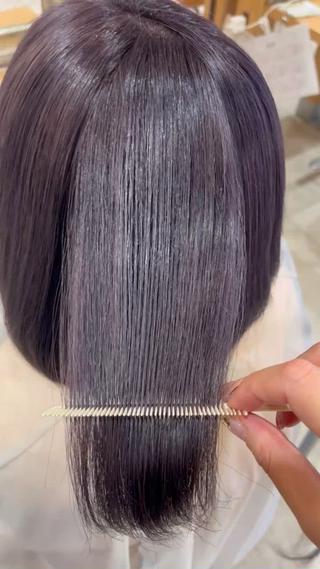 ブリーチしてもツヤツヤ

#ブリーチカラー
#ラベンダーカラー
#ダブルカラー 