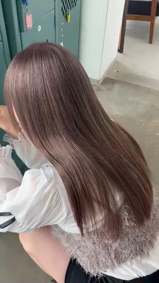 カラー 平野 朋未のヘアスタイル