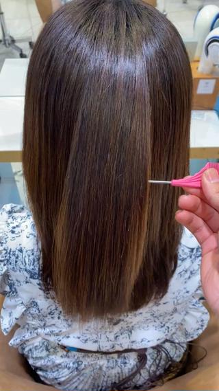 ロング 艶カラー美髪縮毛矯正 /髪質改善✨️ユウキのヘアスタイル