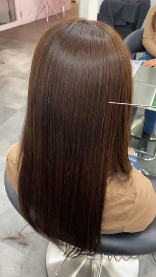 ロング 艶カラー美髪縮毛矯正 /髪質改善✨️ユウキのヘアスタイル