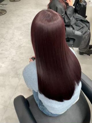ロング 艶カラー美髪縮毛矯正 /髪質改善✨️ユウキのヘアスタイル