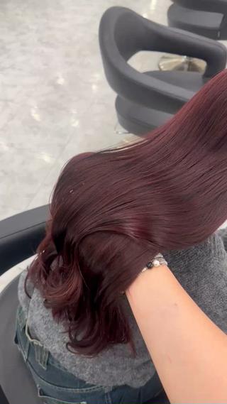 ロング ブリーチありorなし 暖色カラー🎀セナのヘアスタイル