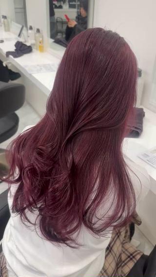 ロング ブリーチありorなし 暖色カラー🎀セナのヘアスタイル