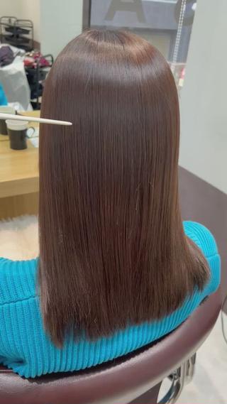 セミロング り ほのヘアスタイル