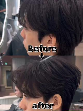 ショート パーマ メンズ 🔶似合わせセンター パート/ヤス🔶のヘアスタイル