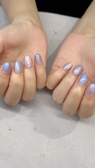 ピンク×パープル
#マグネットネイル #ワンカラー