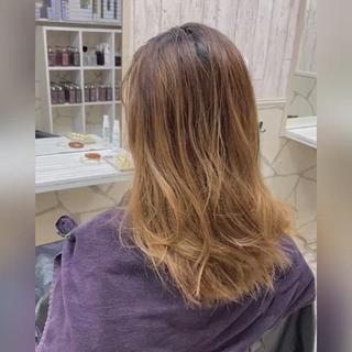 ロング カラー ヘアアレンジ 髪質改善【縮毛矯正】 北千住 田邉 澪のヘアスタイル