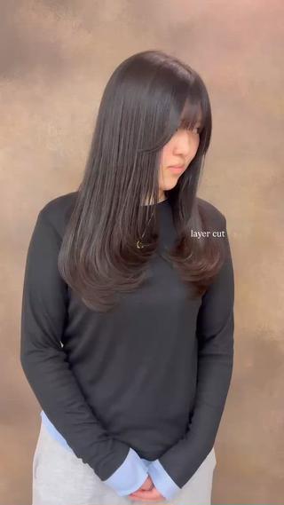 ロング 藤井 心音のヘアスタイル