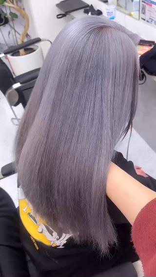 カラー 韓国レイヤー艶カラー ブリーチ otohaのヘアスタイル